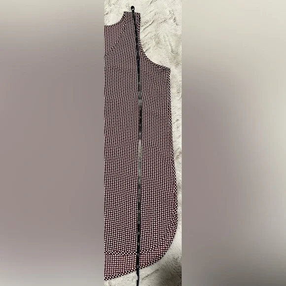 LOFT Maroon Red and White Patterned Tank Top - Picture 3 of 7